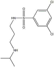 3,5-DICHLORO-N-{3-[(PROPAN-2-YL)AMINO]PROPYL}BENZENE-1-SULFONAMIDE 구조식 이미지