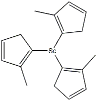 Tris(methylcyclopentadienyl)scandium Structure