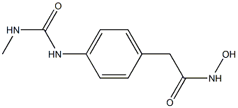 N-Hydroxy-2-(4-(3-methylureido)phenyl)acetamide 구조식 이미지