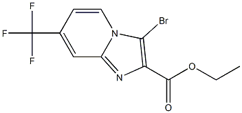 3-Bromo-7-trifluoromethyl-imidazo[1,2-a]pyridine-2-carboxylic acid ethyl ester Structure