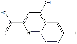 4-Hydroxy-6-iodo-quinoline-2-carboxylic acid Structure