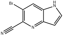 6-Bromo-1H-pyrrolo[3,2-b]pyridine-5-carbonitrile Structure