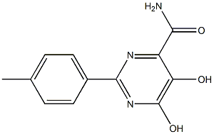 5,6-dihydroxy-2-(p-tolyl)pyrimidine-4-carboxamide Structure