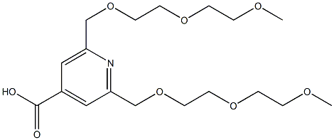 2,6-bis((2-(2-methoxyethoxy)ethoxy)methyl)isonicotinic acid Structure