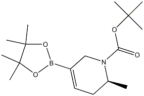 tert-butyl (2S)-2-methyl-5-(4,4,5,5-tetramethyl-1,3,2-dioxaborolan-2-yl)-3,6-dihydro-2H-pyridine-1-carboxylate 구조식 이미지