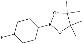 2-(4-fluorocyclohexyl)-4,4,5,5-tetramethyl-1,3,2-dioxaborolane Structure