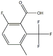 6-Fluoro-3-methyl-2-(trifluoromethyl)benzoic acid Structure