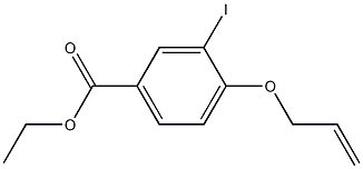 4-Allyloxy-3-iodo-benzoic acid ethyl ester Structure