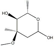 (4R,5S,6S)-4-Methoxy-4,6-dimethyltetrahydro-2H-pyran-2,5-diol Structure