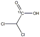 2,2-Dichloroacetic Acid-1-13C Structure