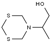 2-Methyl-2-(1,3,5-dithiazinan-5-yl)ethanol 구조식 이미지