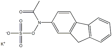 N-Acetyl-N-9H-fluoren-2-yl-hydroxylamine-O-sulfonic Acid Potassium Salt 구조식 이미지