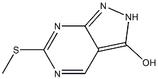 6-Methylsulfanyl-2H-pyrazolo[3,4-d]pyrimidin-3-ol 구조식 이미지