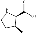 (2R,3S)-3-methylpyrrolidine-2-carboxylic acid 구조식 이미지