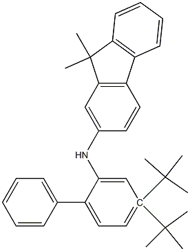 N-(4,4-di-tert-butyl biphenyl-2-yl) -9,9-dimethylfluorene-2-amine Structure