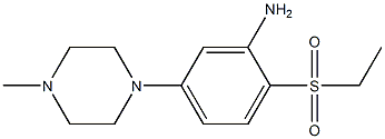 2-(Ethylsulfonyl)-5-(4-methylpiperazin-1-yl)aniline Structure