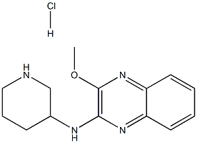 3-Methoxy-N-(piperidin-3-yl)quinoxalin-2-amine hydrochloride 구조식 이미지