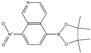 8-Nitro-5-(4,4,5,5-tetramethyl-1,3,2-dioxaborolan-2-yl)isoquinoline Structure