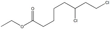 6,8 dichlorooctanoic acid ethyl ester Structure