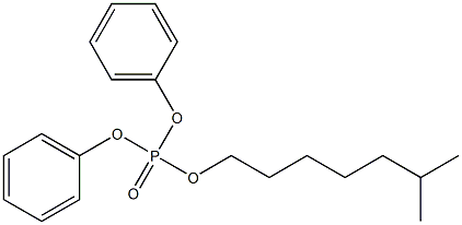 Diphenyl isooctyl phosphate Structure