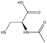 N-acetyl-L-cysteine 구조식 이미지