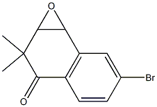 6-bromo-2,2-dimethyl-1a,7b-dihydronaphtho[1,2-b]oxiren-3(2H)-one Structure