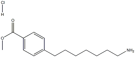 methyl 4-(7-aminoheptyl)benzoate hydrochloride Structure