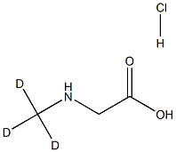 N-methyl-D3-glycine hydrochloride 구조식 이미지