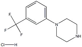 3-Trifluoromethylphenylpiperazine HCl Structure