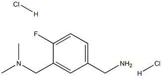 {3-[(dimethylamino)methyl]-4-fluorophenyl}methanamine dihydrochloride 구조식 이미지