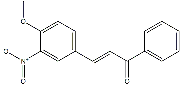 4Methoxy-3-NitroChalcone 구조식 이미지