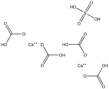 Di(calcium bicarbonate) sulfate 구조식 이미지