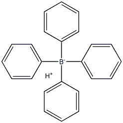 Hydrogen tetraphenylborate 구조식 이미지
