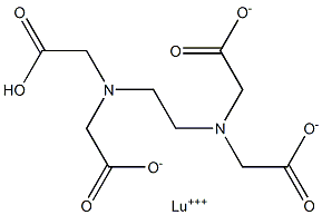 Lutetium(III) hydrogen EDTA Structure