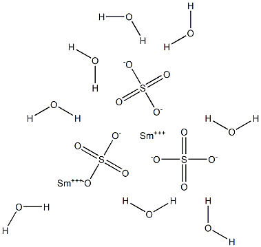 Samarium(III) sulfate octahydrate 구조식 이미지