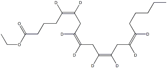 Arachidonic Acid-5,6,8,9,11,12,14,15-D8 Ethyl Ester Structure