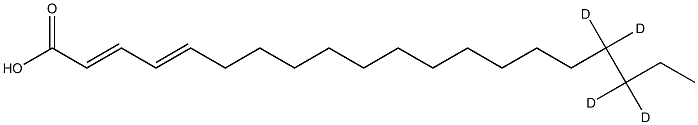 Eicosadienoic Acid-17,17,18,18-D4 구조식 이미지