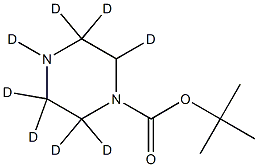 N-Boc-piperazine-D8 구조식 이미지