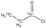 Propionyl Chloride-13C3 구조식 이미지