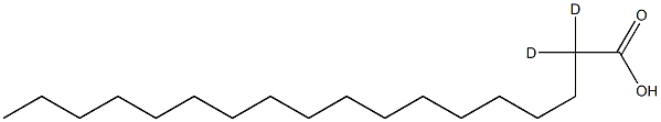 Stearic Acid-2,2,D2 구조식 이미지