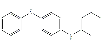 N-(1,3-dimethylbutyl)-N'-phenyl-p-phenylenediamine 구조식 이미지