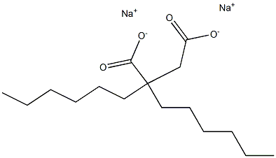 Sodium dihexyl succinate Structure