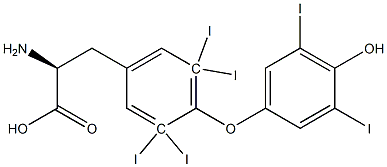 3,5-diiodo-L-thyroxine 구조식 이미지