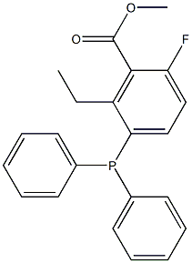 Methoxyformylethyltriphenylphosphine fluoride Structure