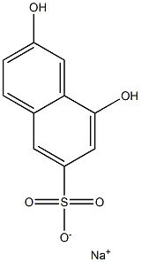 2,8-dihydroxynaphthalene-6-sulfonic acid sodium salt Structure