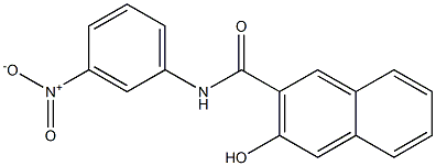 2-hydroxy-N-(3-nitrophenyl)-3-naphthalenecarboxamide 구조식 이미지