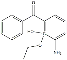 2-hydroxy-3-benzoyl-o-ethoxyaniline 구조식 이미지