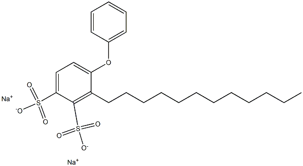 Sodium dodecyl diphenyl ether disulfonate 구조식 이미지