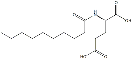 Decanoylglutamic acid 구조식 이미지