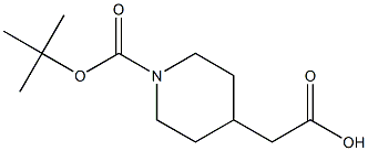 N-BOC-4-piperidineacetic acid 구조식 이미지